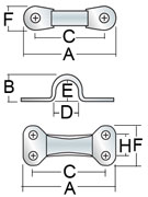 Harken Deck Hardware Harken Stainless Steel Eye Straps