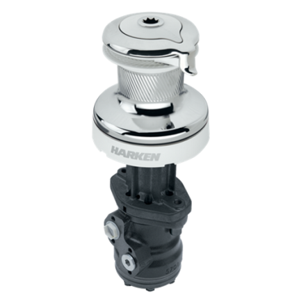 Harken Radial 3 Speed Size 70 Self Tailing Hydraulic Chrome Winch White RAL9003